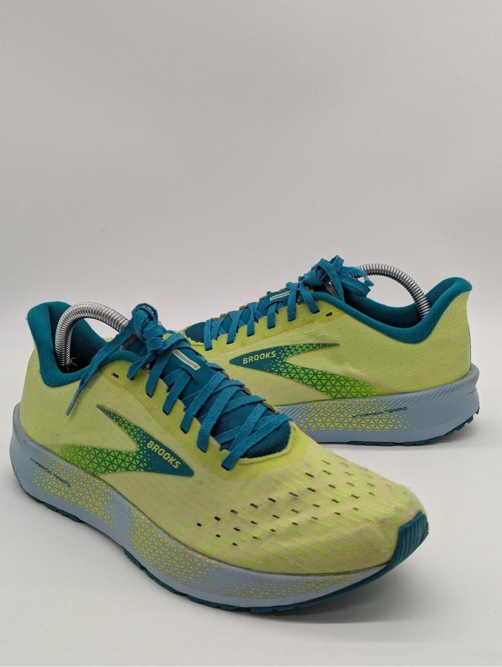Brooks Hyperion Tempo Road Green Mesh Running Shoes 1103391d365 - Mens Size 9